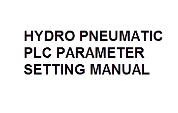 Hydro Pneumatic PLC Parameter Setting Manual
