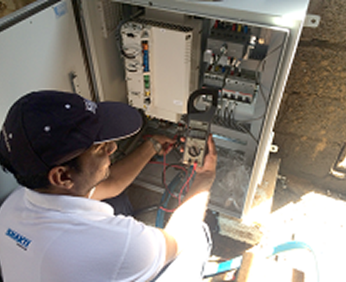 Technician Working